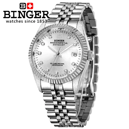 Швейцарские мужские часы Бингер, автоматические механические мужские часы, люксовый бренд, наручные часы сапфировые, водонепроницаемые, reloj hombre BG-03731 - Цвет: Item 5