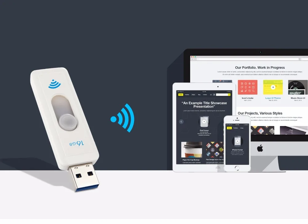  Moveski UV-T02 smartphone Wifi USB Flash Drive USB 3.0 Flash Drive For Smartphones Tablets and Comp