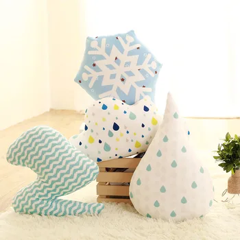 

super soft cloud pillow creative lighting snow water droplet throw pillow home sofa decoration cushion kids toy