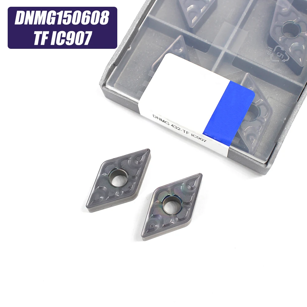 

10PCS DNMG150608 TF IC907 External Turning Tools Carbide insert DNMG 150608 Lathe cutter Tool Tokarnyy turning insert