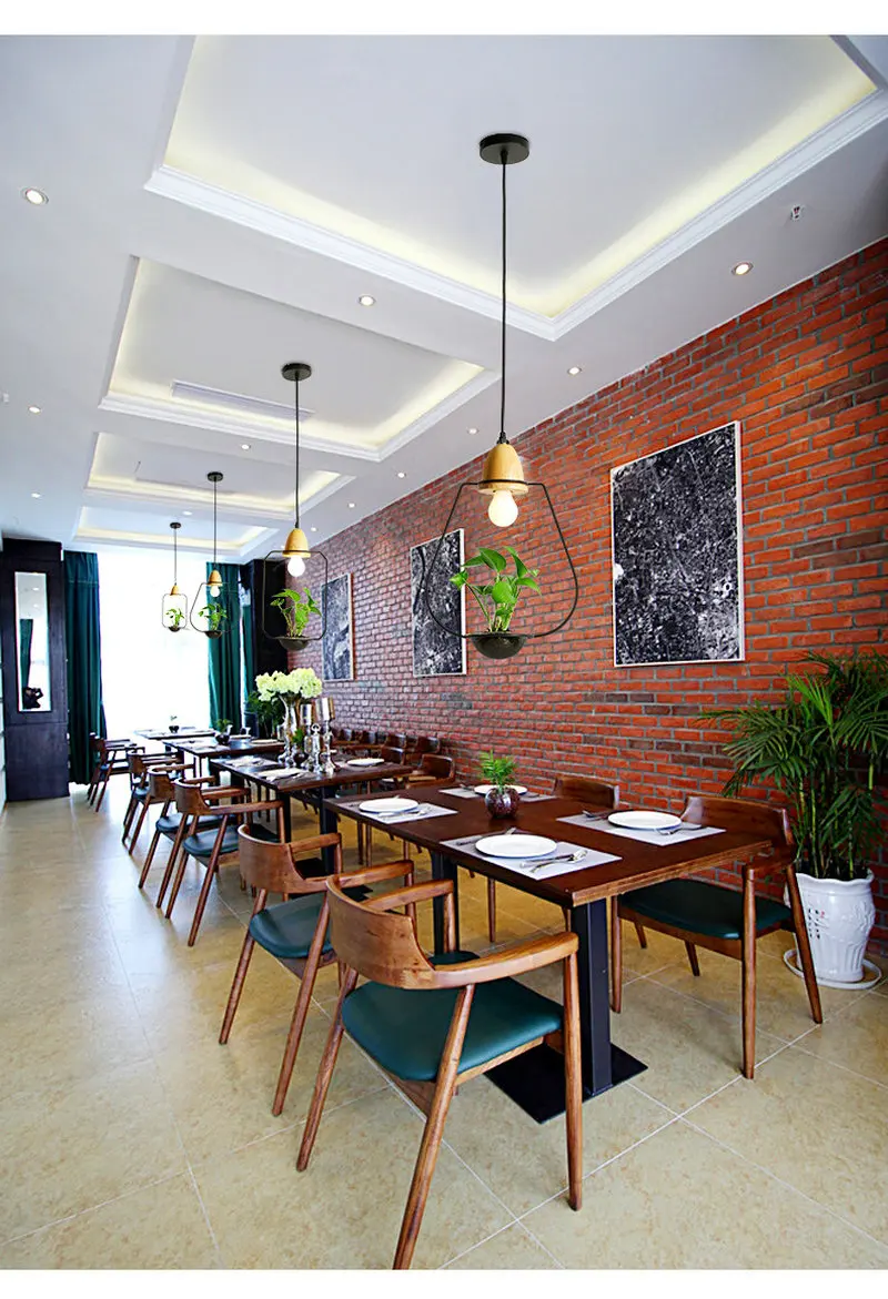 Artpad, современный подвесной светильник с зеленым растением из кованого железа, декор для ресторана, бара, кафе, гостиной, кабинета, светильник, светодиодный подвесной светильник