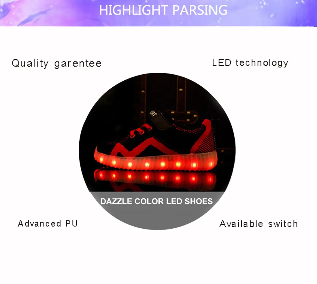 Новинка 2017 года дети Обувь для мальчиков Обувь для девочек USB Зарядное устройство свет Обувь Сетки для автомобиля Спортивная обувь