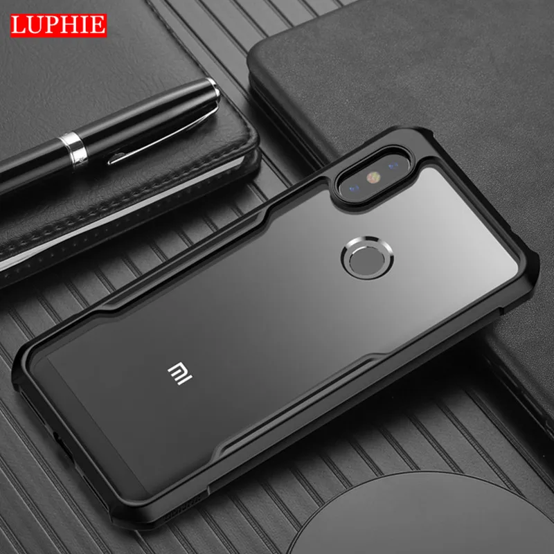 Прозрачный силиконовый чехол LUPHIE для Xiaomi Max 3 360 противоударный с полным корпусом