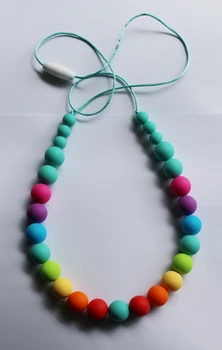 

Free Shipping Silicone Teething Necklace - Safe for babies to chew, suck and love on