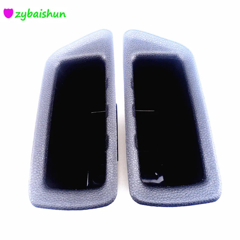 2 pcs / set Car Door Handles Inside ABS Internal Storage Box Cover Arm Diving Glove Sticker Case for Ford Ecosport Accessories