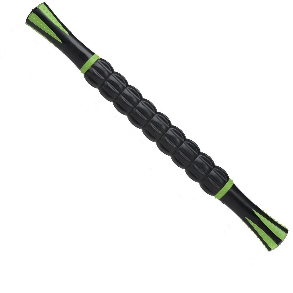 Массажная палка для расслабления мышц икры, роликовая палка для йоги - Цвет: Черный
