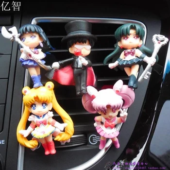 

YZ car perfume lovely girl cartoon doll cool styling outlet air freshener 5pcs/lot