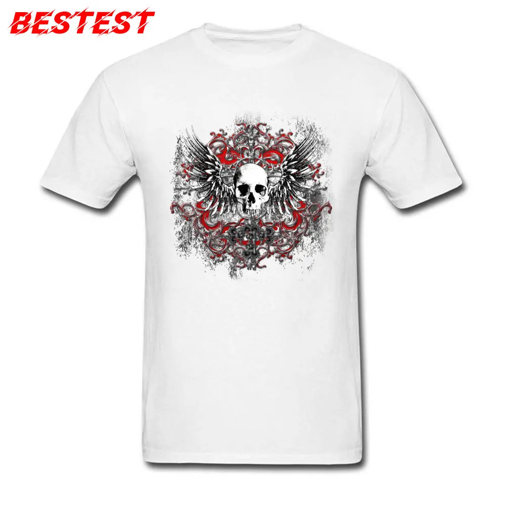 Hells Crest 100% Cotton Fabric Tops T Shirt for Men Printed T Shirt Leisure 2018 Fashion Round Neck Tops T Shirt Short Sleeve Hells Crest white