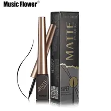 Макияж Марка Музыка цветов не цветущие черный карандаш для глаз Ручка Водонепроницаемый быстросохнущие водонепроницаемый прочного 12 шт./лот
