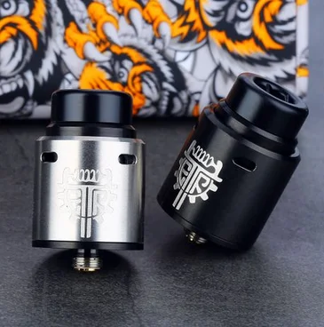 

Original Advken Twirl RDA Atomizer 24mm Rebuildable Drip Atomizer Coil Building Top Airflow BF Pin Slot for Squonk MODs E-cig