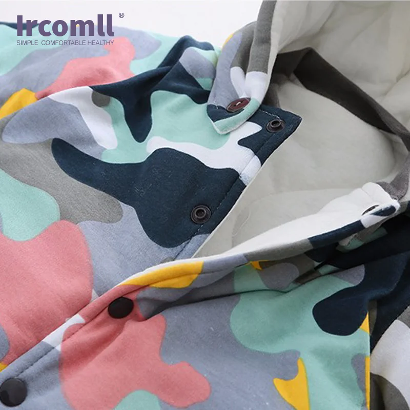 Детский камуфляжный комбинезон Ircomll хлопковый с капюшоном для новорожденных