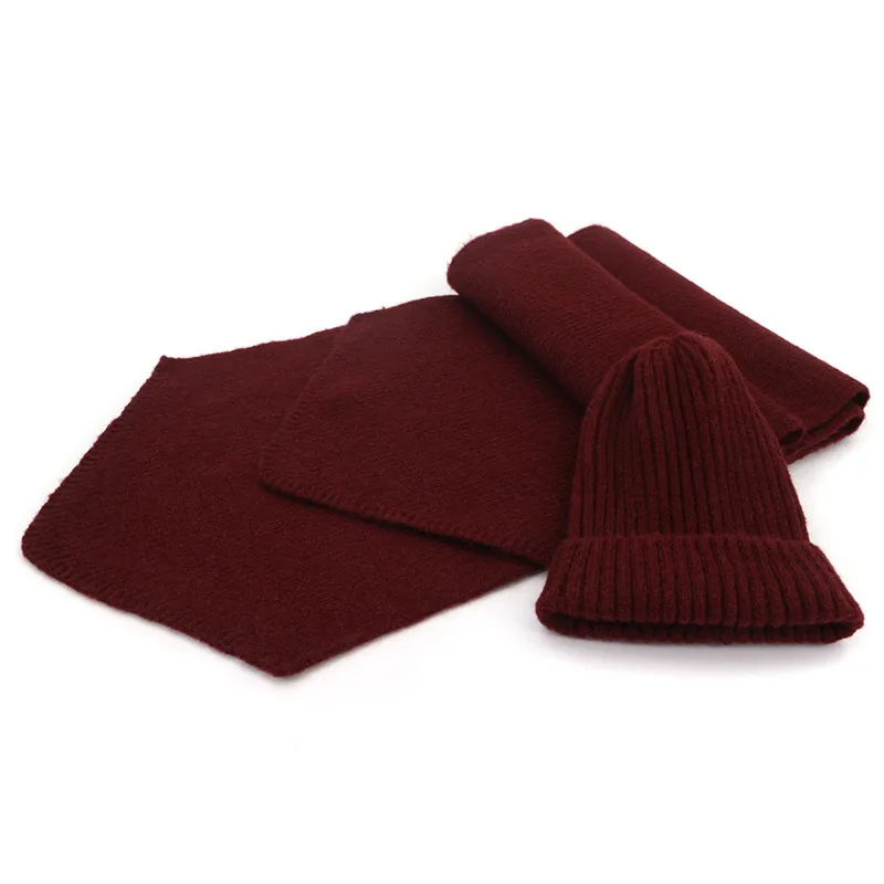 Детский вязаный шарф и шапка комплект осень-зима дети теплый крючком Шапки и шарфы 2 шт./компл. шапочки Hat для мальчиков и для девочек
