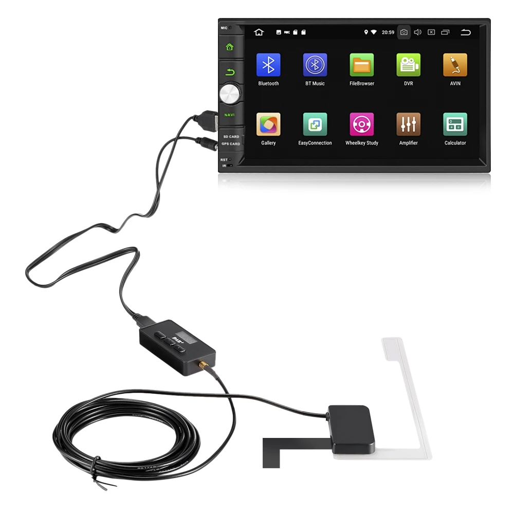 

ZEEPIN BOX5 Universal DAB+ Receiver with 3M Antenna for Car / Home Audio System