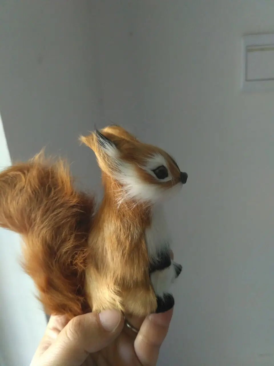 small simulation Squirrel model toy polyethylene & furs Squirrel doll 12x8cm 