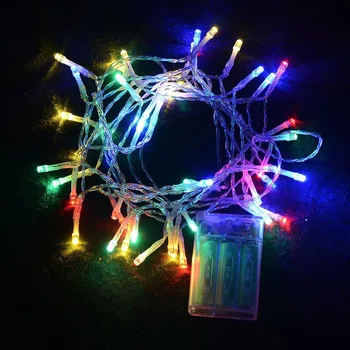 

LED String lights 1-10M Battery Powered Fairy Garland light Christmas New Year Wedding Outdoor Indoor Decoration String Lamps