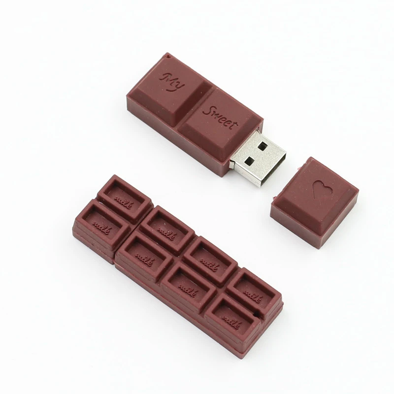 PenDrive USB Flash Drive usb 2.0 Chocolate Flash Memory 4G 8GB 16G 32G 64G Pen Drive Stick Memory Stick Creative cute girl