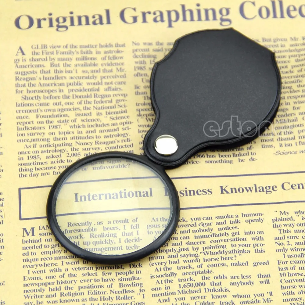 2017 Pocket Mini 5X 45mm Folding Jewelry Magnifier Magnifying Eye Glass