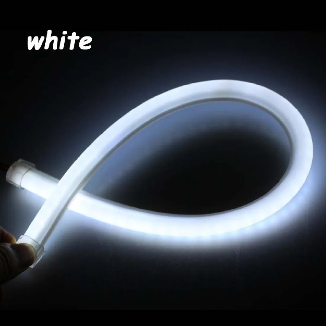 

Tonewan Hot Sale 2pcs Factory Price High Power 60CM White/Amber LED Daylight Running Light Flexible LED Strip DRL Switchback