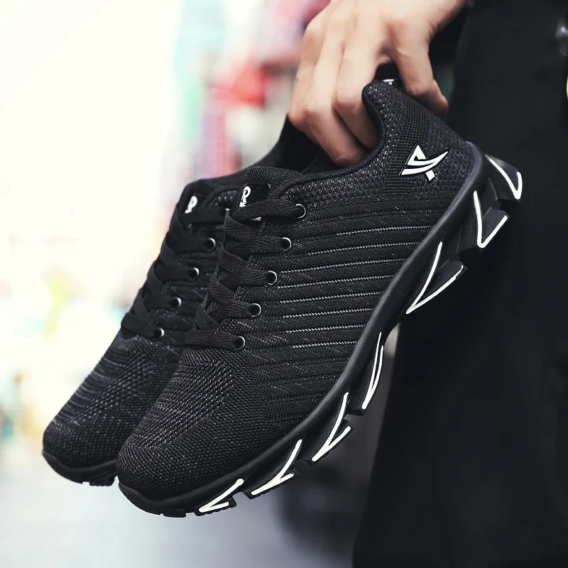 

Large size 39-48 New men running sports shoes Men's air Mesh Breathable Sneakers Student Running Lac-up Breathable Shoes w5