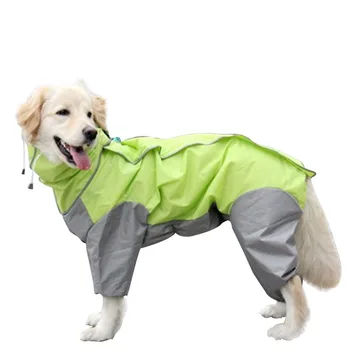 

Big Large Dog Raincoat For Golden Retriever Labrador Husky Waterproof Dog Rain Coat Jacket Clothes Dog Rainwear Jumpsuit