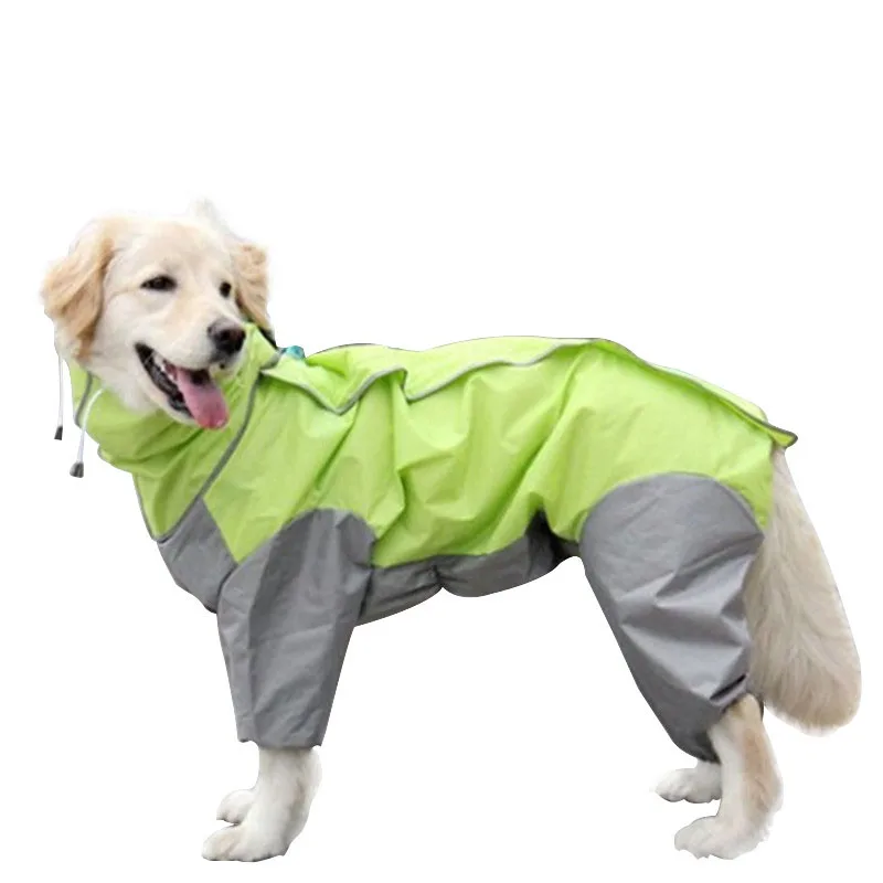 Chubasquero grande para perros Golden chaqueta impermeable para perros, ropa para la lluvia, Mono - AliExpress y jardín