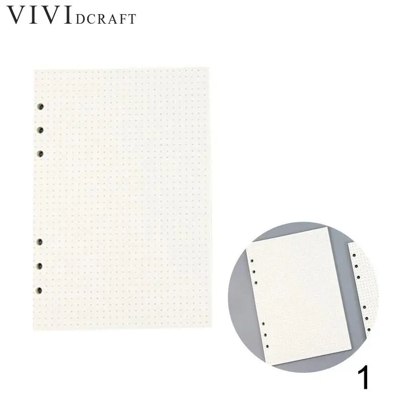 

A5 A6 A7 Style Loose Leaf Notebook Paper Inner Page Refill Spiral Planner Dairy Weekly Monthly Plan Dotted Grid Blank Caderno