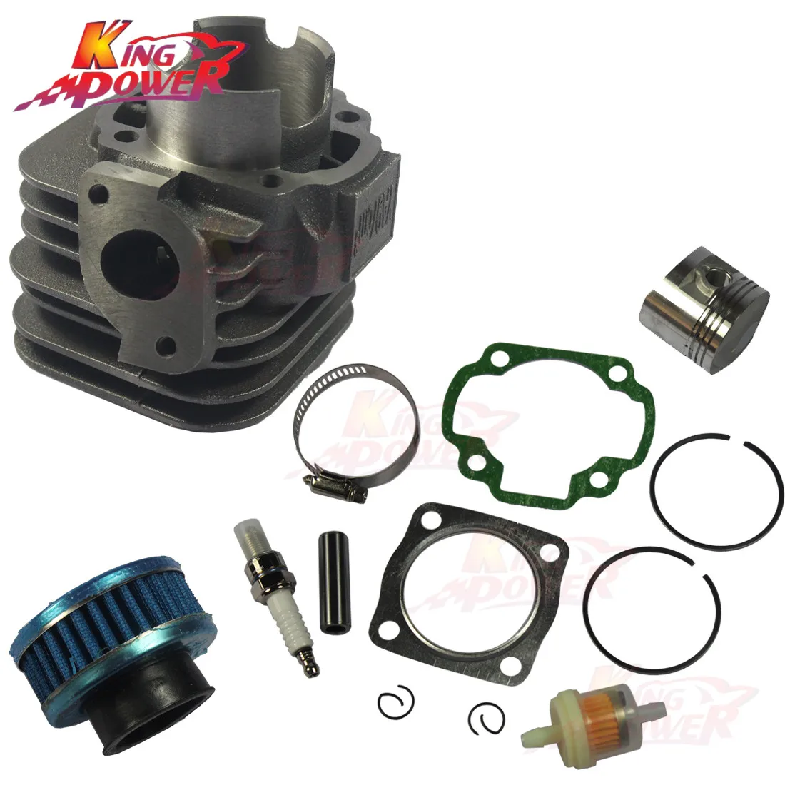 Cylinder Piston Kit For Polaris Scrambler 90 90cc Gaskets Pin Clips 2001-2003