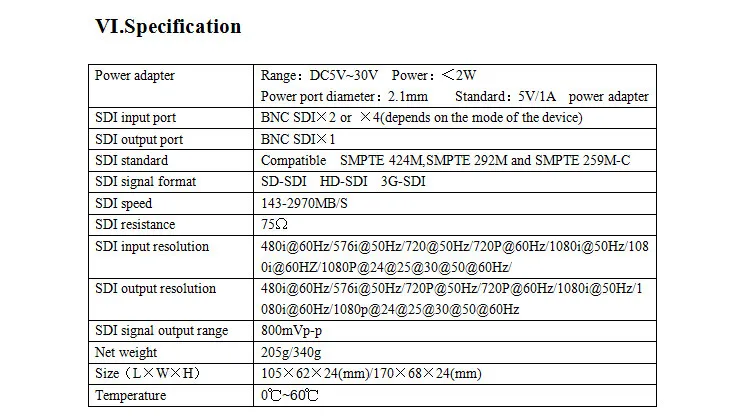 SDI 4x1 коммутатор 4 канала SDI сигнал на 1 SDI сигнальный канал Поддержка Full-HD SDI сигнал вход и выход