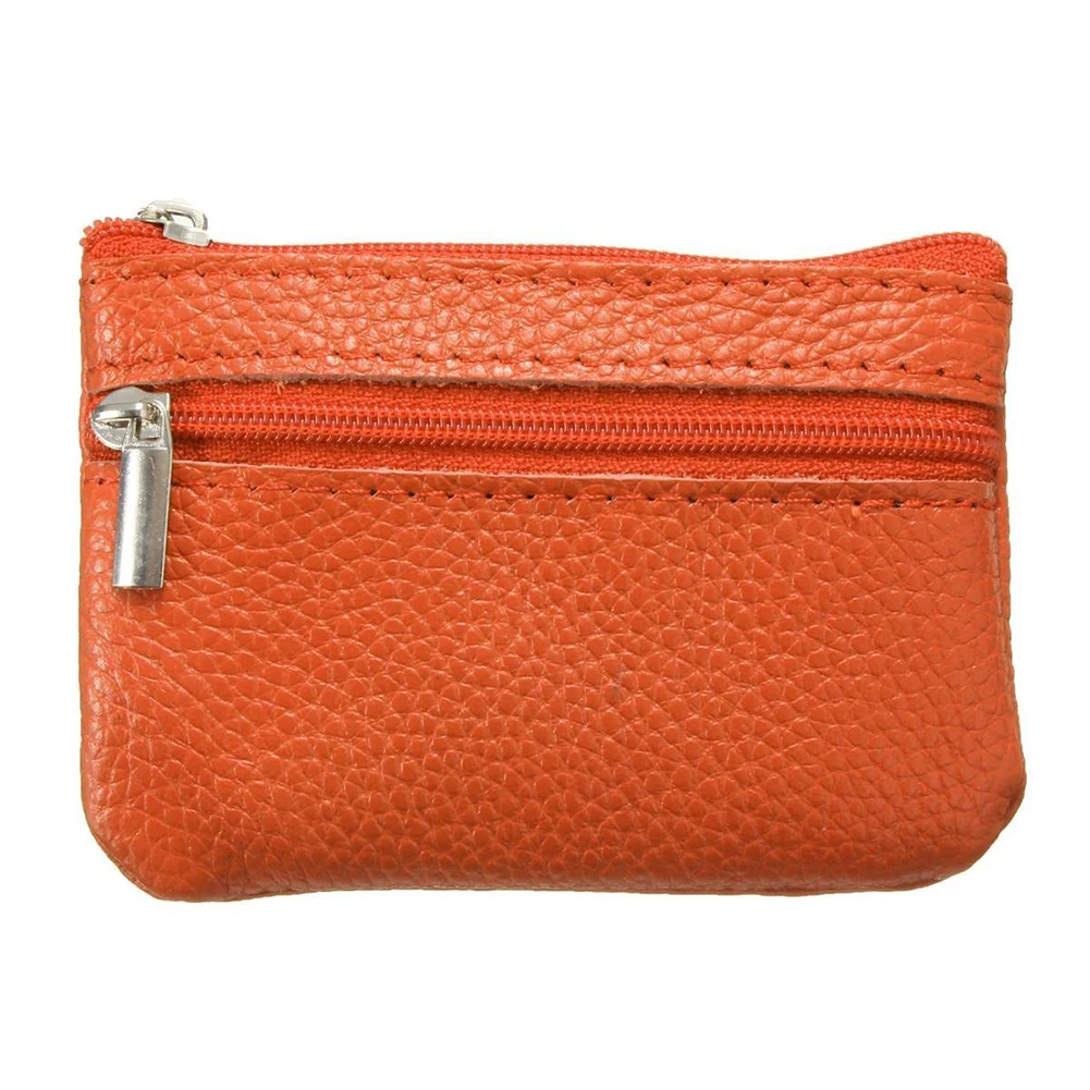 FGGS Women Leather Mini Zip Coin Key Purse Money Wallet Pouch Gift