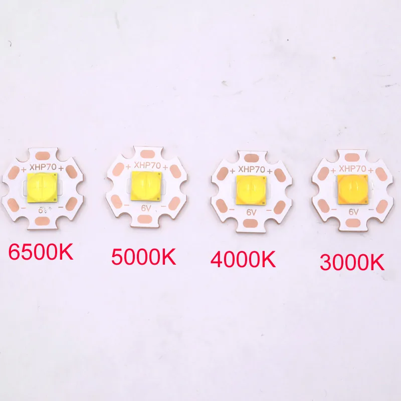 Светодиодный излучатель высокой мощности CREE XHP70.2 6 в 6500 К холодный белый 3000 22 мм 2 8