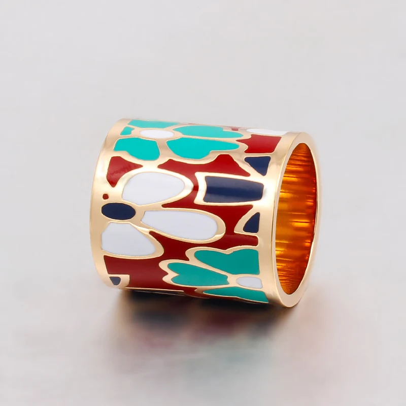 

Luxury Retro Enamel Brooches for Women Pendant Design Colors Brooches Shawl Scarves Scarf Buckle Ring Clips Cylinder