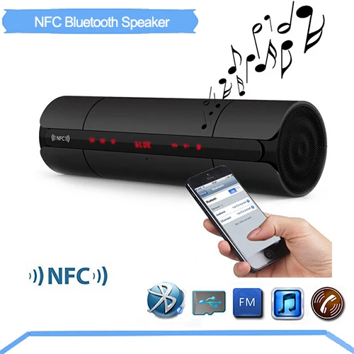 9Tong Portable NFC HIFI Bluetooth Speaker Wireless Stereo Loudspeakers Super Bass Caixa Se Som Sound Box Hand Free for Phone B0