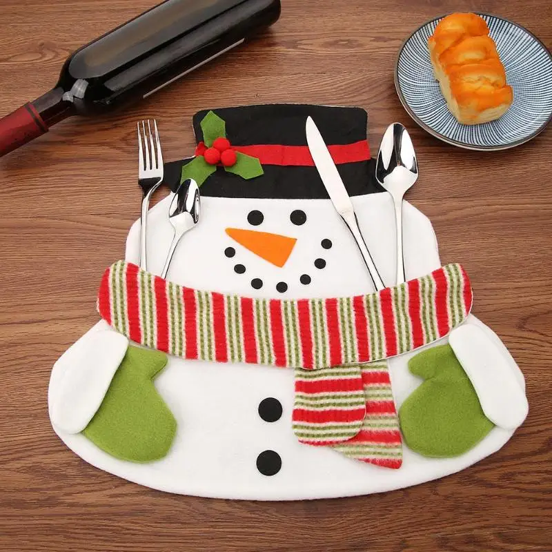 1PC Christmas Table Mats Double Layer Insulated Mats Placemats Napkins