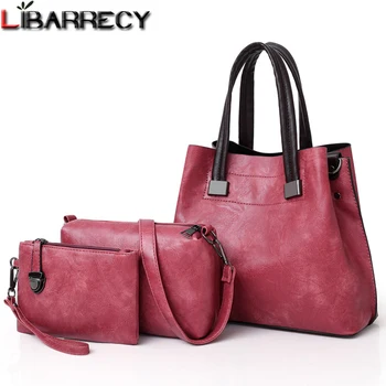 

Fashion Simple 3 Psc/set Women's Handbags Large Capacity Crossbody Bags for Women Luxury Brand Shoulder Bag Female Sac A Main