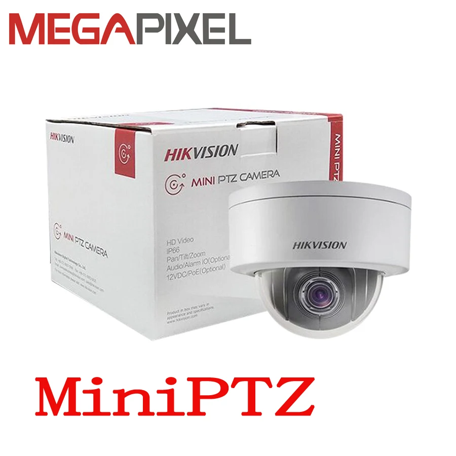 Hikvision DS-2DE3304W-DE сетевая мини PTZ купольная ip-камера, 3MP, 4X оптическая, 1080 P, POE/12VDC 128G Встроенная запись