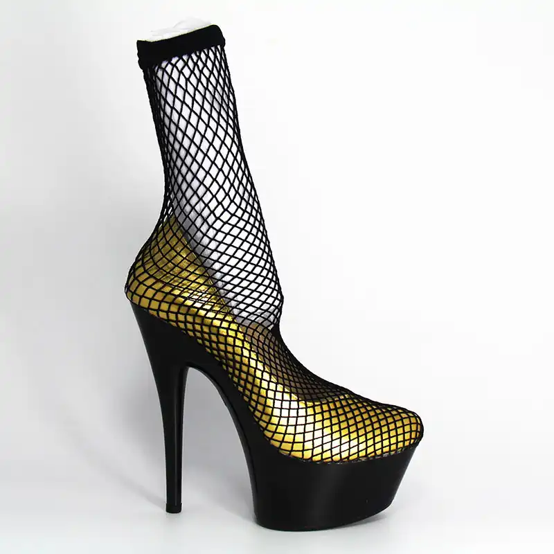 platform heels with socks