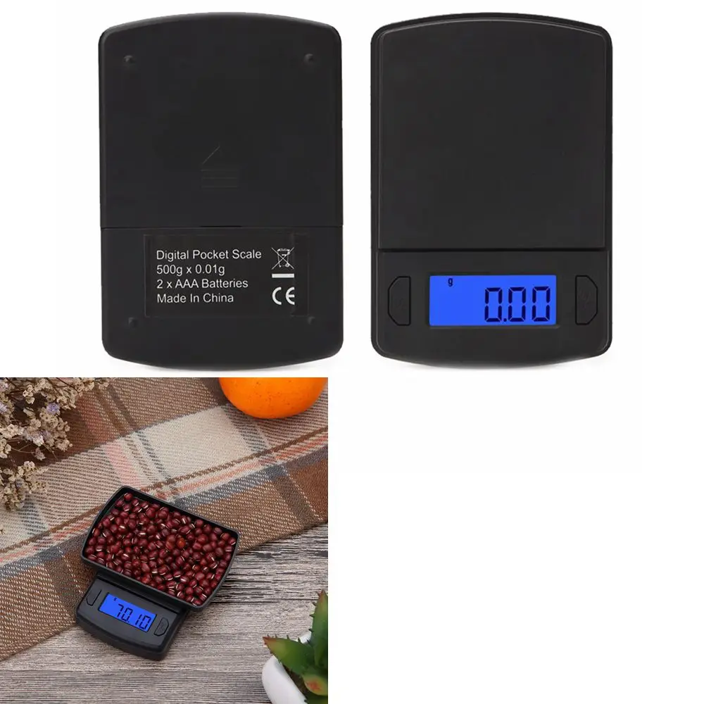 

200g/1000g Mini Portable Digital Scale LED Electronic Scales Food Jewelry Balance Measuring Kitchen Weight Scales