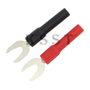 

CP451 10pcs 4mm Banana shrouded plug to Y fork Adaptor
