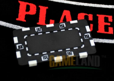 Квадрат Фишки для покера большой деноминация 5шт 30г 74*44*3.6мм ABS с металл ядро / Poker Chips набор для покера - Цвет: No Value Black 5pcs