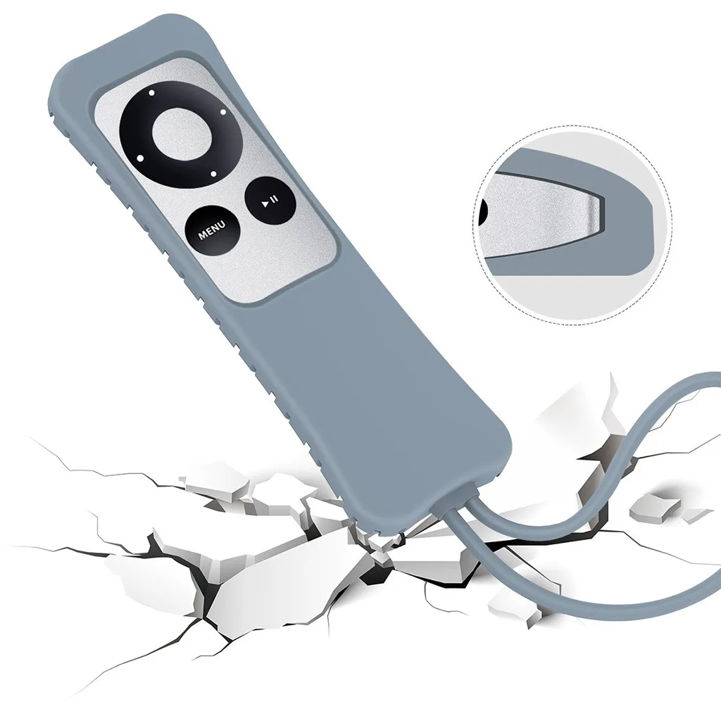 Цвет чехол для Apple ТВ 2/3th поколения Siri Remote контроллер Противоскользящий силиконовый чехол из термопластичного полиуретана(чехлы с детьми