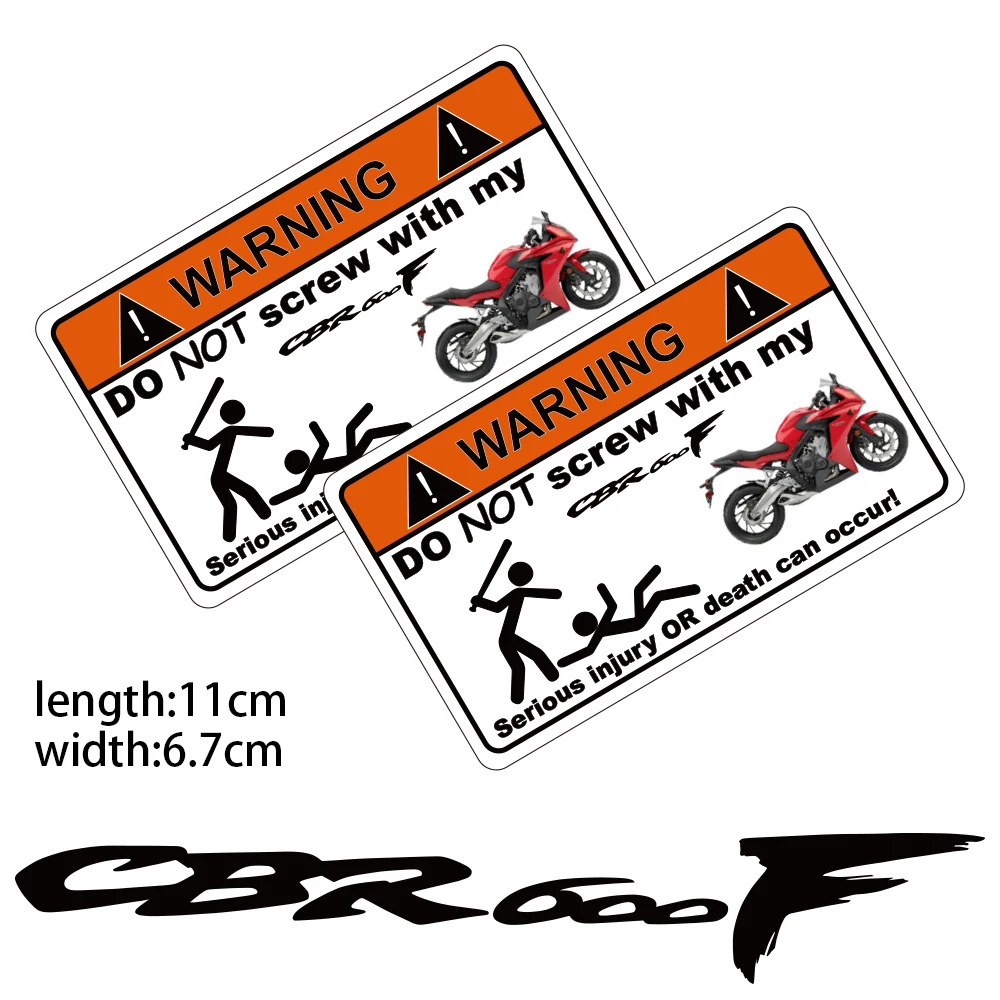

KODASKIN Motorcycle Cheap Creative Warning Sticker Decal for Honda CBR600F