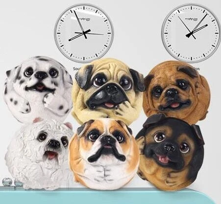 cheap Resin Piggy Bank Simulation Dog Model Crafts Creative Cute Mini dog Furnishings Gift TV Cabinet, Money Tank Furnishings
