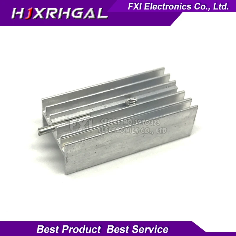 

10Pcs Transistor 15*10*30mm Aluminum Heatsink Radiator With Needle TO-220 hjxrhgal For Transistors TO220 white