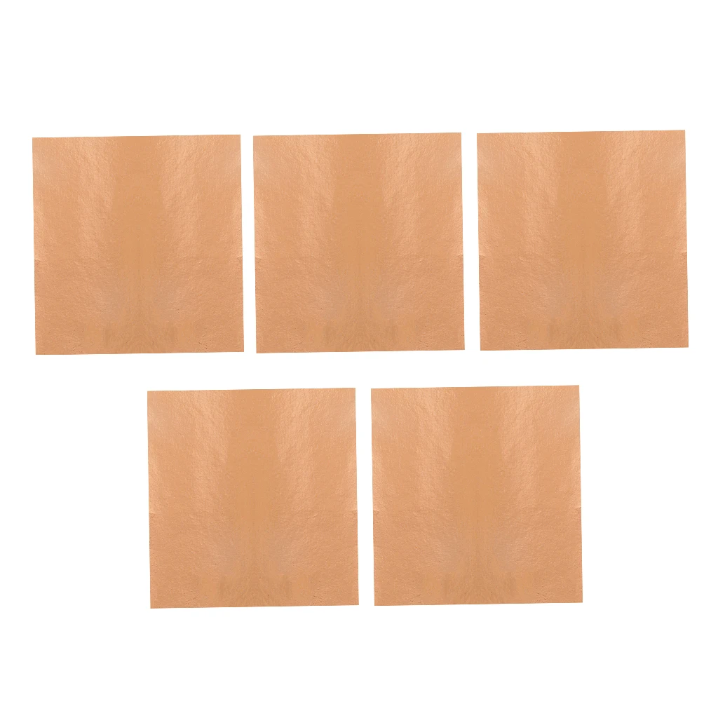 5Pcs Silver Gold Leaf Gilding Foil Paper Sheets for DIY Art Craft Gilding Decoration