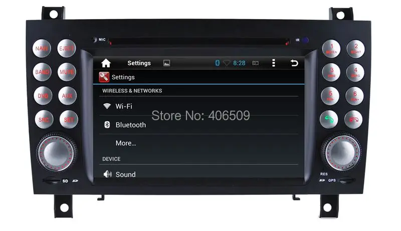 Top Android 8.0 Car DVD Player for Mercedes Benz SLK 171 SLK200 SLK280 SLK350 SLK55 with GPS Navigation Radio BT USB 4Core 4G+32G 6