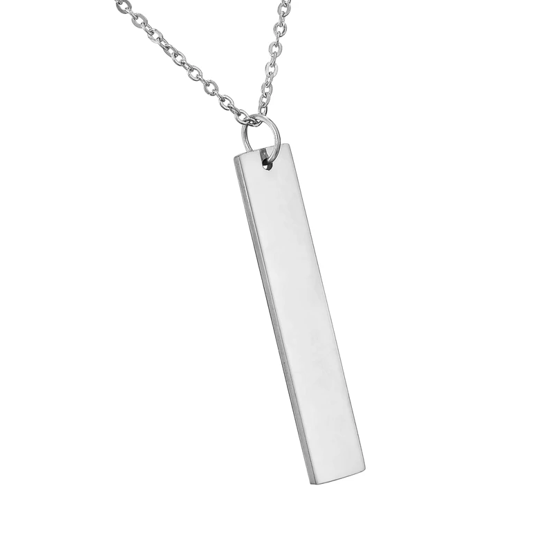 Buy LASPERAL 1PC Blank Bright Rectangle Pendant High