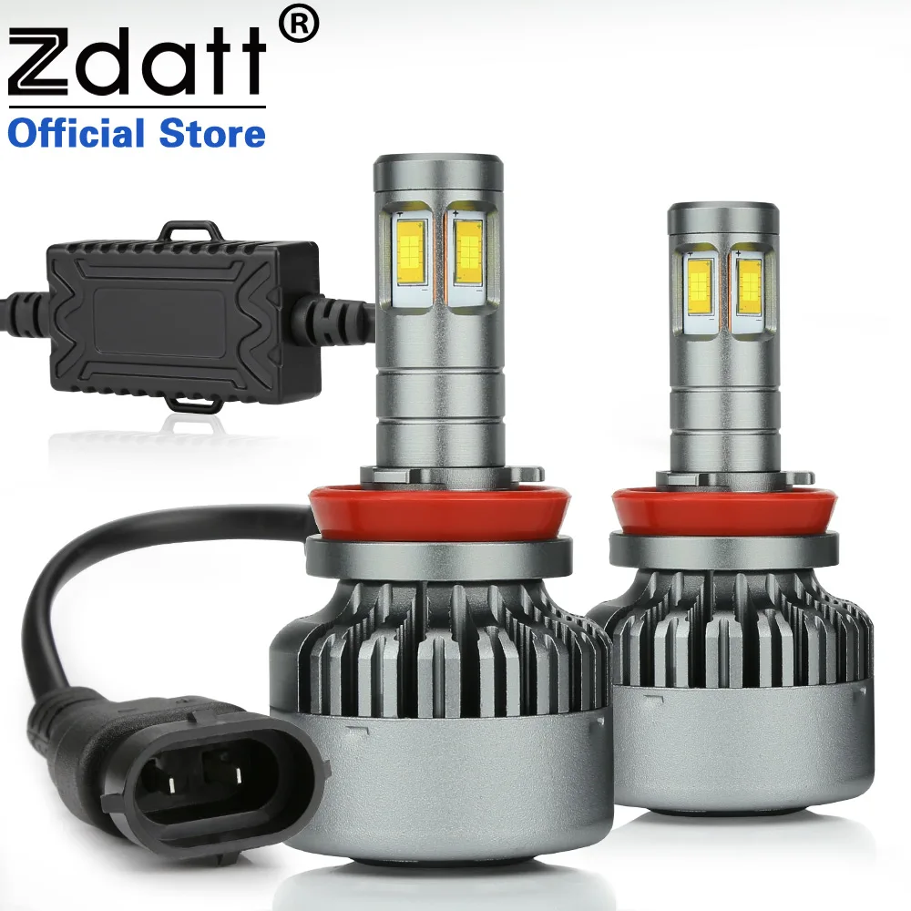 

Zdatt H11 Led Bulb Canbus H8 H9 360 Degree Lighting Hight Power LED Light Auto CSP Led 100W 14400LM Headlight Lamp 6000K