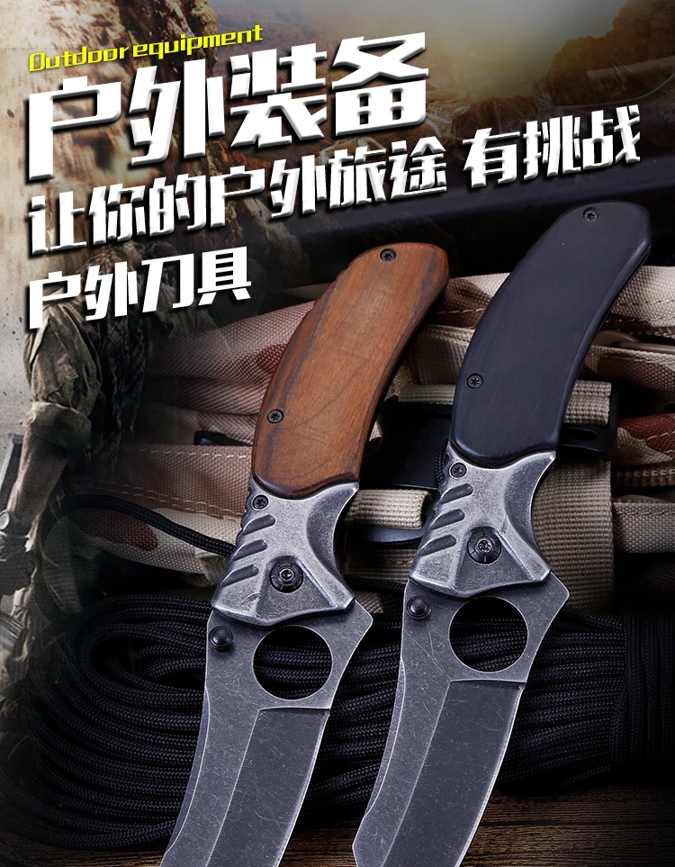 CS Cold складной нож с фиксированным лезвием, нож Karambit для охоты, кемпинга, тактические ножи для выживания, открытый инструмент для повседневного использования