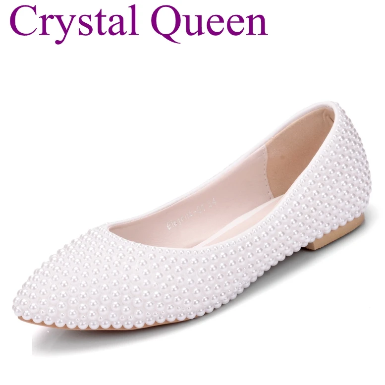 ballet flats with pearls