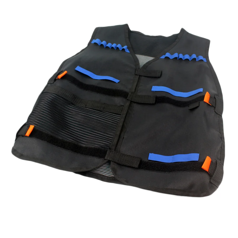 Открытый Верховая езда жилет охранник Для детей черный тактический жилет куртка жилет держатель инструмента игрушка Клип Дартс